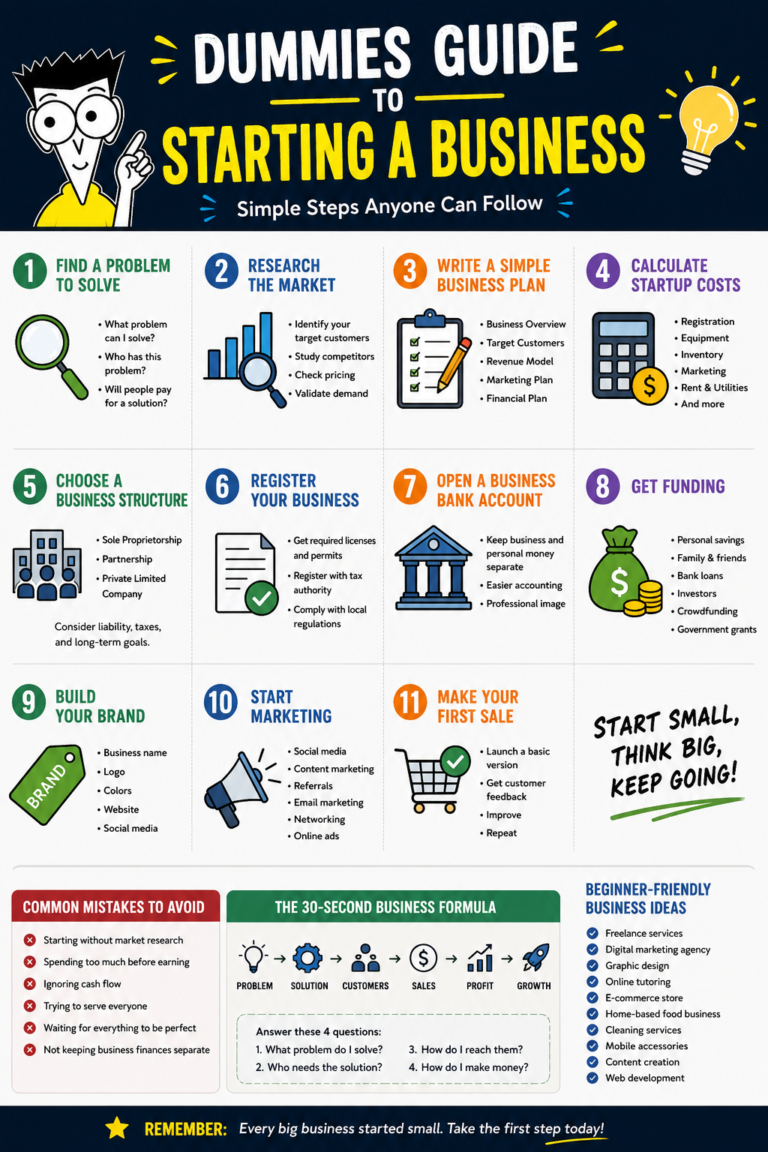 Dummies Guide to Starting a Business